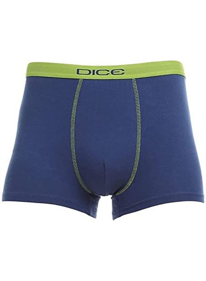 DICE Dice blue Boxer for Men Solid 100% Cotton 
