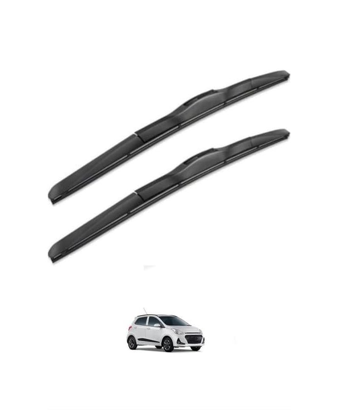 RYU7® Hybrid Wiper Blades Perfectly Compatible withHyundai i10 grand(Pack of 2) - Image 1