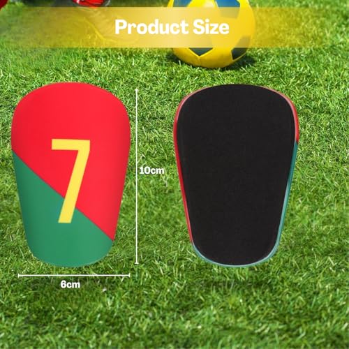 Flavizo Mini Shin Guards for Kid, Lightweight Small Shin Pads Protective Gear for Kids Youth, Comfortable Shinpad for Football Training Matches, Durable Sports Shin Guard - Image 2