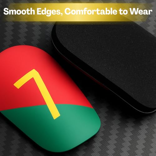 Flavizo Mini Shin Guards for Kid, Lightweight Small Shin Pads Protective Gear for Kids Youth, Comfortable Shinpad for Football Training Matches, Durable Sports Shin Guard - Image 4