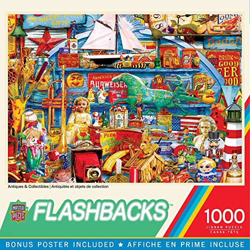 MasterPieces بازل ماستر بييس 1000 قطعة - التحف والمقتنيات - متعة للبالغين والعائلة والأطفال - إنهاء غير لامع 1925 × 2675 - Image 1