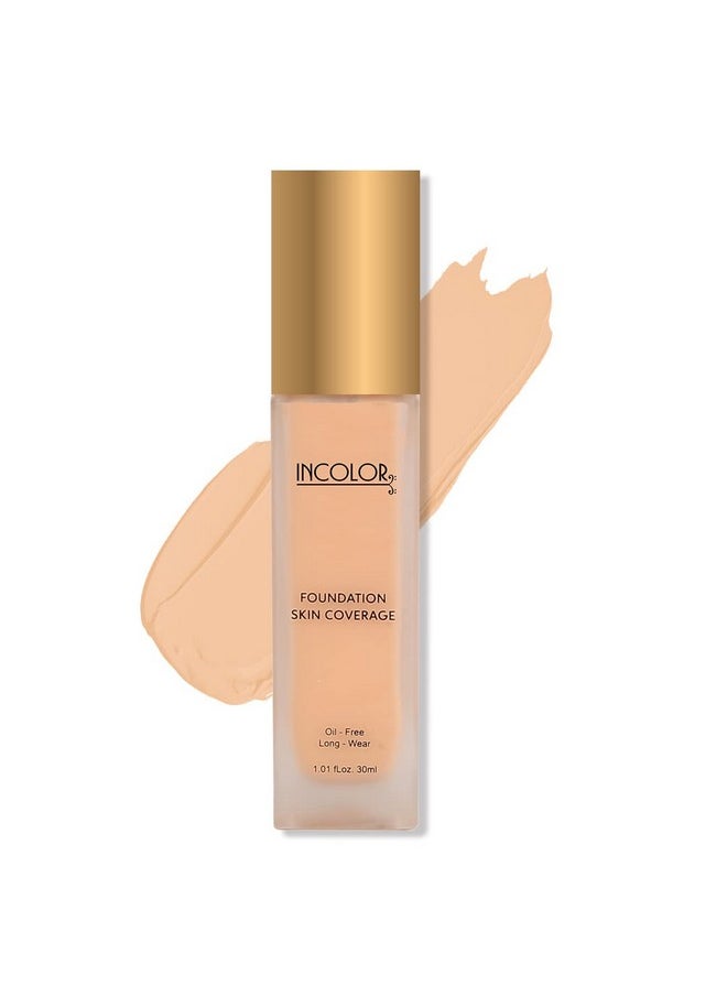 INCOLOR - Long Lasting Lightweight Natural Flawless Repair Face Makeup Liquid Matte Skin Coverage Foundation For Women (Shade No 2) - Image 1