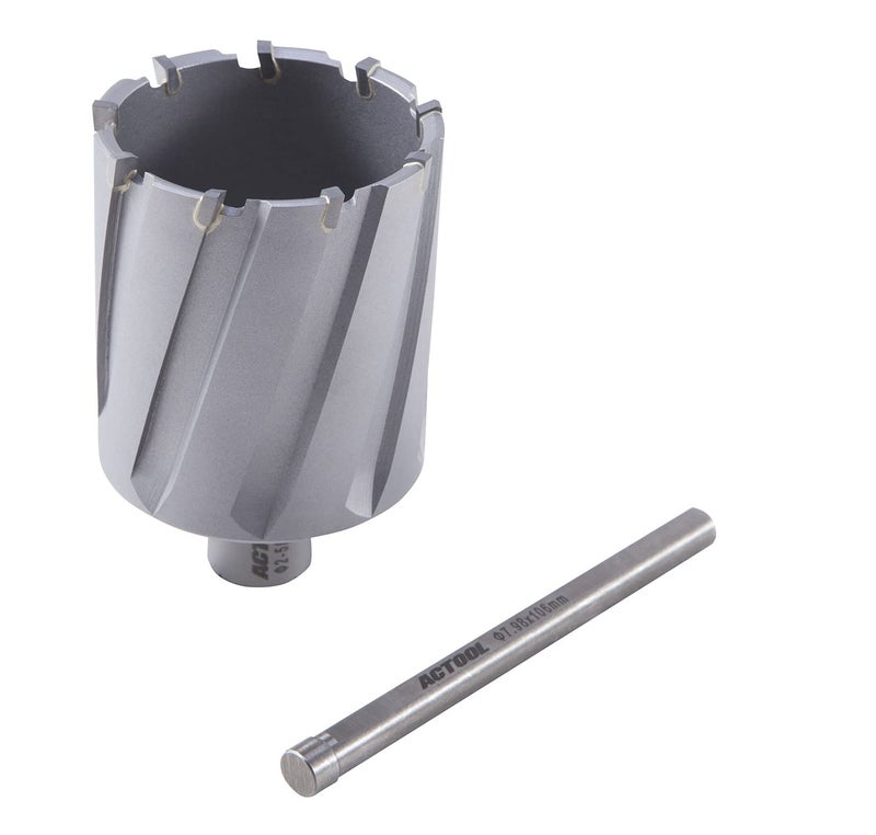 ACTOOL 2-5/16'' Diameter x 2'' Depth of Cut Carbide Tipped TCT ANNULAR Cutter with 3/4'' Weldon Shank - Image 5