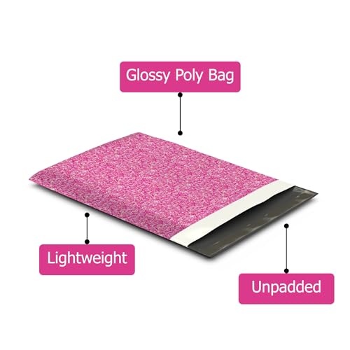 Pro Supply Global 10x13 (100) Pink Confetti Valentine's Day Designer Poly Mailers Waterproof Self Sealing Tear Resistant Polymailers Shipping Envelopes Premium Printed Bags For Small Businesses - Image 3