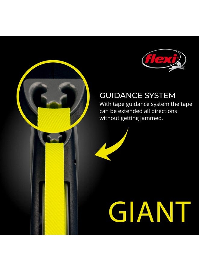 فلكسي مقود فليكسي العملاق القابل للسحب للكلاب متوسطة الحجم حتى وزن 22 كجم - 7.5 متر، أسود | مقود مانع للتشابك للمشي مع فرامل بيد واحدة، وإيقاف مؤقت، وقفل | منتج ألماني عالي الجودة - Image 5