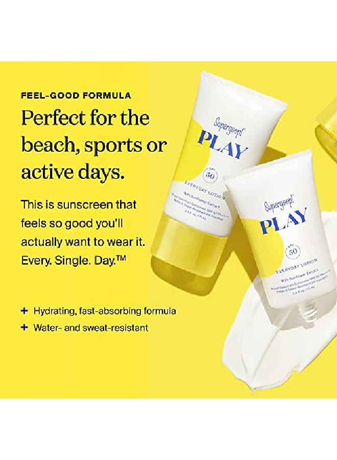 Supergoop! Play Everyday SPF 30 Lotion 5.5 Oz Reef Friendly Broad Spectrum Sunscreen For Sensitive Skin Water & Sweat Resistant Body & Face Sunscreen - Image 4