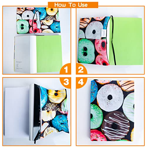 ARTLYMERS 6 Pack Stretchable Book Covers, Jumbo Book Sleeves for Hardcover Books Textbooks up to 9 x 11 Inches, Reusable, Washable and Protective Textbook Covers for School Kids Boys Girls - Image 5