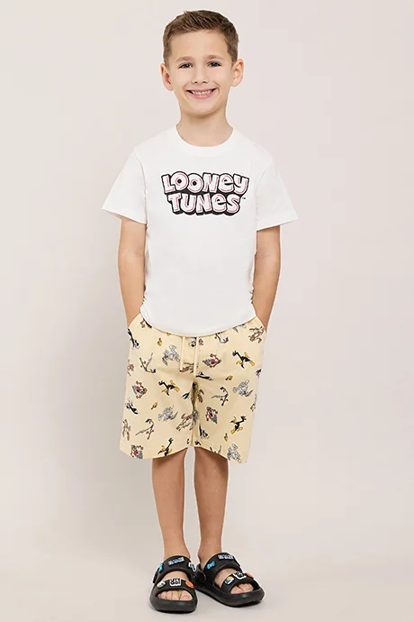 أر أند بي Looney Tuned Printed Shorts Pyjama Set
