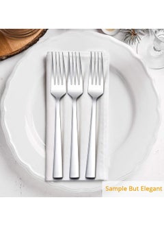 Kitchen Dinner Forks Set Of 12 8 Inch Stainless Steel Forks For Home  - Image 3