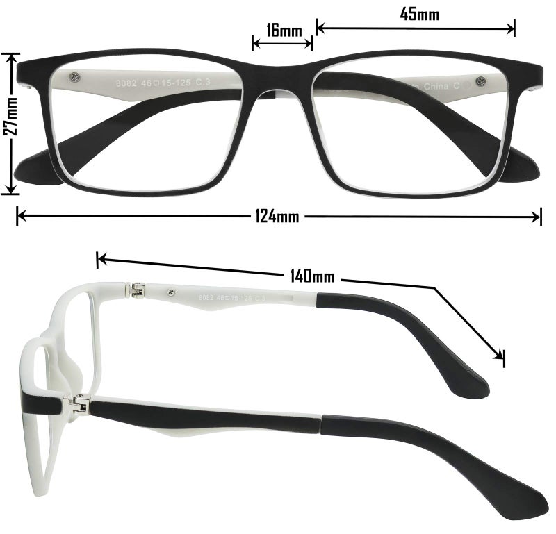 Yogo Vision Kids Computer Glasses, Blue Light Blocking Filter-For Video Games, Tablets, Kindle Screen, Electronic Devices Protects Against Eyestrain For Boys and Girls-Black and White FrameCase Included - Image 2