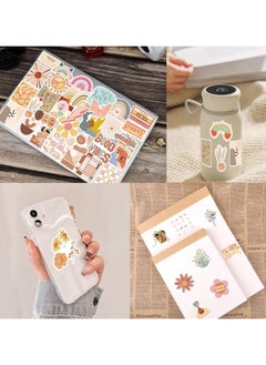 Mumoo Bear Mumoo Bear Pack of 200 Boho Stickers for Laptop, Phone, Water Bottle, Skateboard, Suitcase, Guitar, Pad, Cute Aesthetic Vinyl Stickers, Waterproof, Scrapbook Stickers  - Image 2