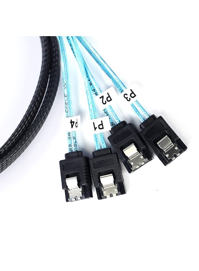 ADCAUDX SFF8643 to SATA05M Mini SAS to SATA Forward Breakout Cable Mini SAS HD SFF8643 Controller to Hard Drive 16FT - Image 2