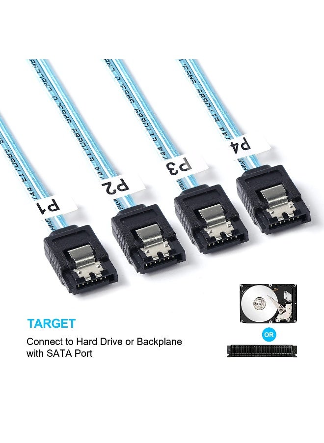 ADCAUDX SFF8643 to SATA05M Mini SAS to SATA Forward Breakout Cable Mini SAS HD SFF8643 Controller to Hard Drive 16FT - Image 4