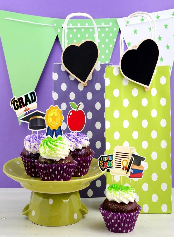 FoldTier 100 Pcs Kindergarten Graduation Cupcake Toppers Preschool Cake Topper Preschool Graduation Party Favors Grad 2025 Theme Graduation Decorations Supplies for Boys Girls(Classic) - Image 4