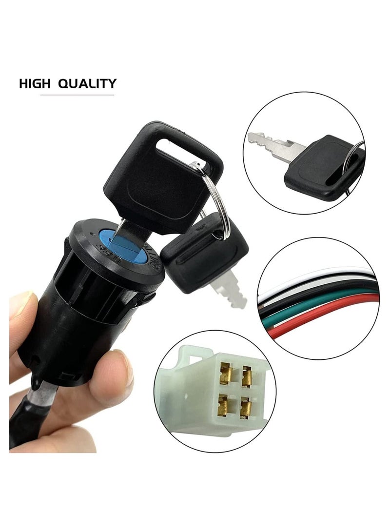 Ignition Switch with Key 4 Wire for TaoTao Buyang Coolsport Kazuma Sunl Coolster 50cc 70cc 90cc 110cc 125cc 150cc 200cc 250cc Quad Super Pocket Dirt Bike ATV & Scooters - Image 4