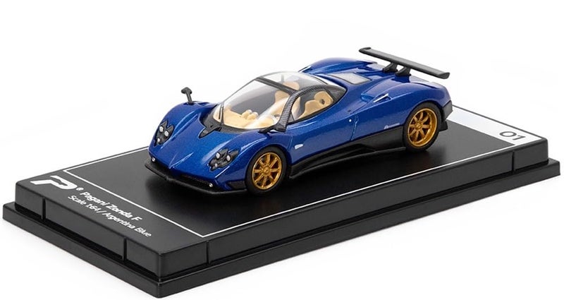 PosterCars - 1:64 Scale Pagani Zonda F Argentina Blue Hypercar League Collection No.1 - Image 1