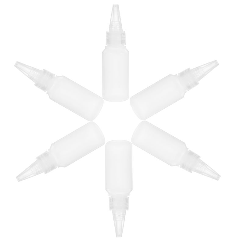 6pcs Squeeze Bottles Small Squeeze Bottles Bottles Applicator Mini Empty Bottle with Cap for Paint Art Crafts Liquids Lotion Glue 30ml - Image 4