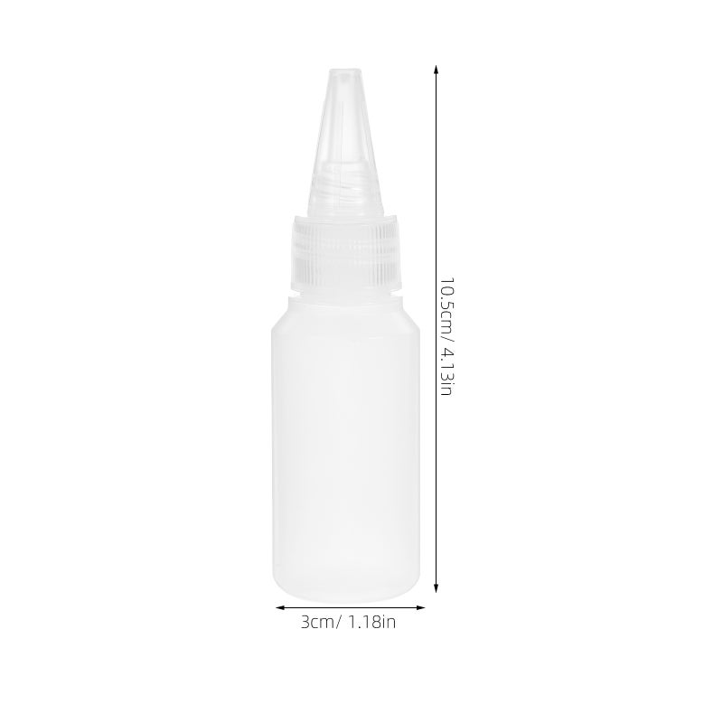 6pcs Squeeze Bottles Small Squeeze Bottles Bottles Applicator Mini Empty Bottle with Cap for Paint Art Crafts Liquids Lotion Glue 30ml - Image 3