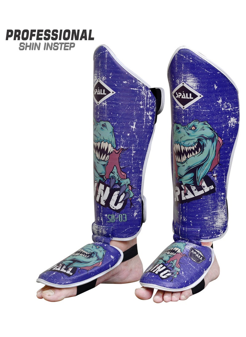 Spall Shin and Instep Guard for Taekwondo, Martial Arts, MMA Foot Protective Gear Protector for Sparring  - Image 2