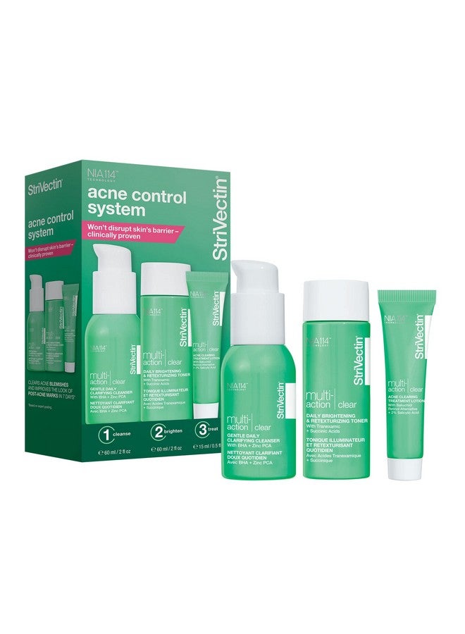 Strivectin Multiaction Clear: 30 Day Trial Kit Acne Control System For Breakouts And Blemishes 3 Piece Set - Image 2