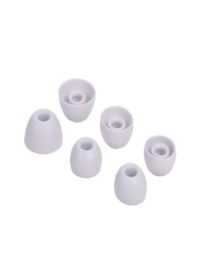 luakesa Replacement Silicone Tips Earbuds Buds Eartips Set for Beats Studio Buds Earphone Headphones ,6 Pairs (White) - Image 2