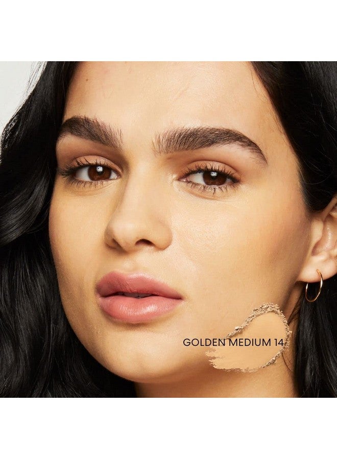 bareMinerals Original Loose Powder Foundation SPF 15, Lightweight Mineral Loose Powder Foundation Makeup, Buildable Coverage, Talc Free, Vegan (Golden Medium 14) - Image 4