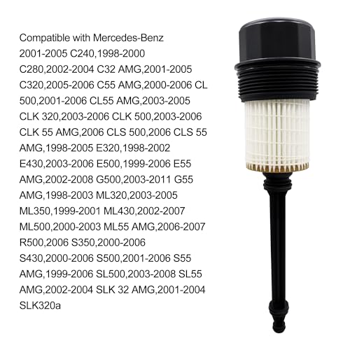 OXCANO A1121800710 Oil Filter Housing Assembly Compatible with Mercedes-Benz W202 W203 C280 C320 CL55 AMG W210 W211 E320 E430 E55 AMG W163 W220 R170 3.2L 5.0L - Image 5