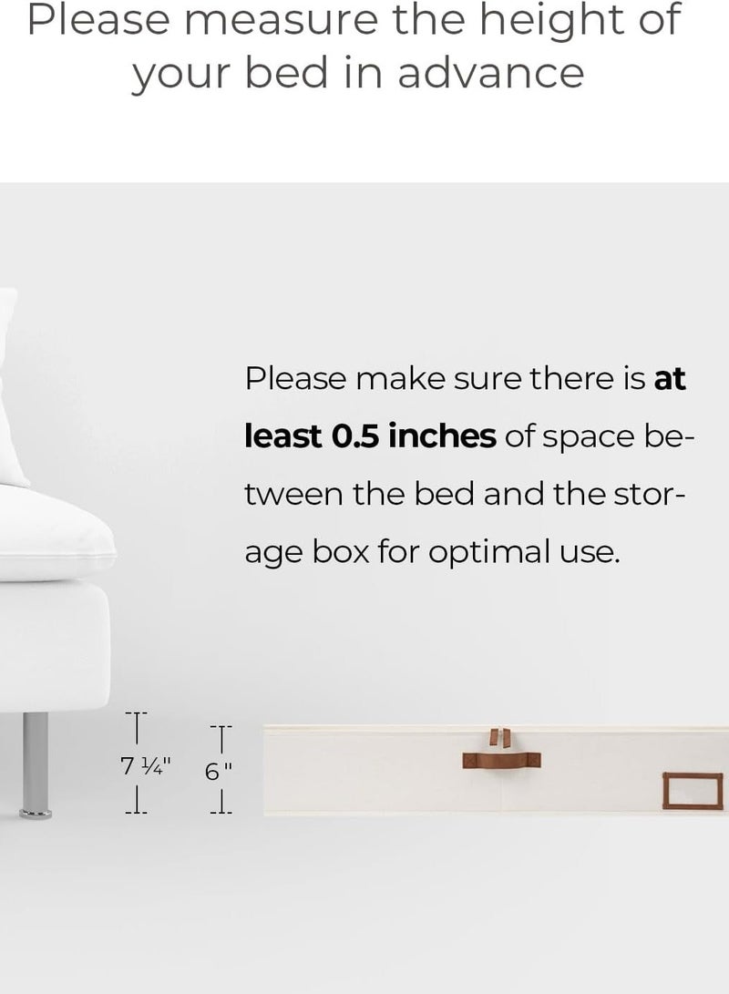 1 Pack Ultra-thick Large Under Bed Storage Containers with Handles and Label Holder, Closet Organizer for Clothes, Blankets, Sweater - Image 4