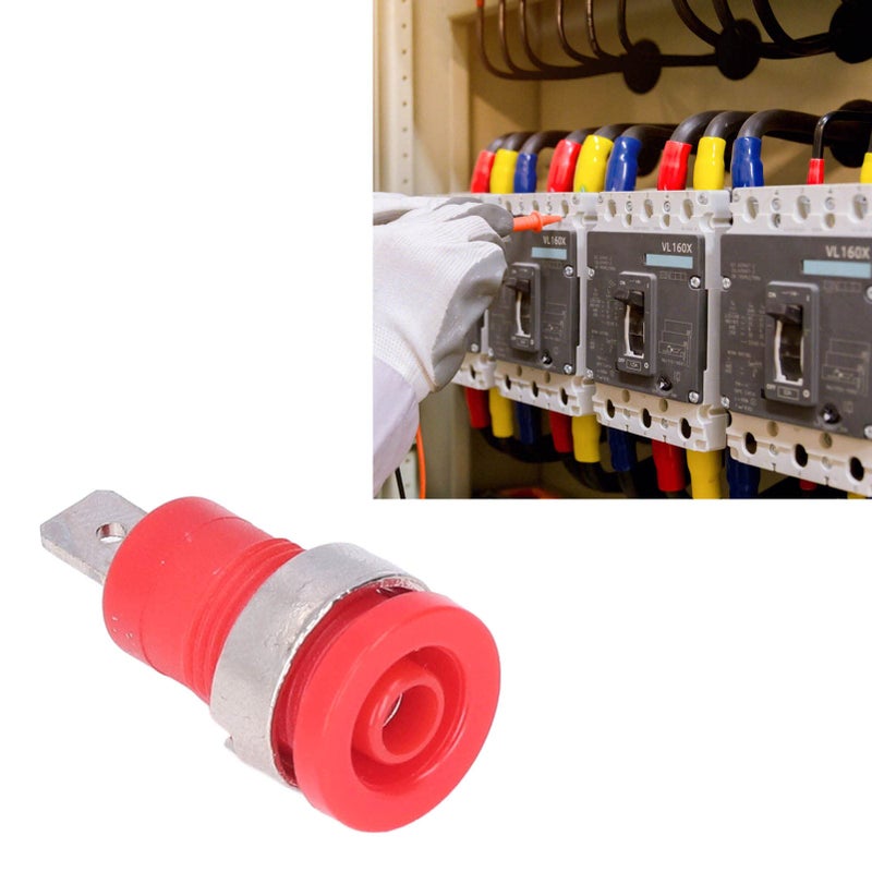 Red Banana Socket 4mm 20 Pieces Plated Brass ABS Strong Connectivity Reliable Electrical Test Accessories - Image 5