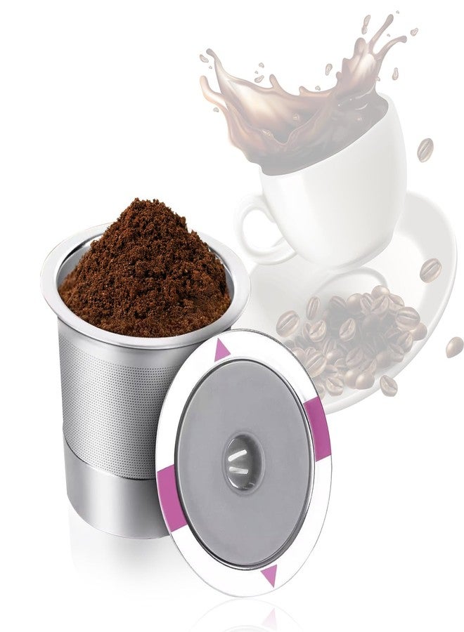 EKIND Single Hole Reusable Kcup Coffee Filter Compatible with Universal Brewers 1.0 2.0 Refillable Pod Stainless Steel Capsule - Image 1
