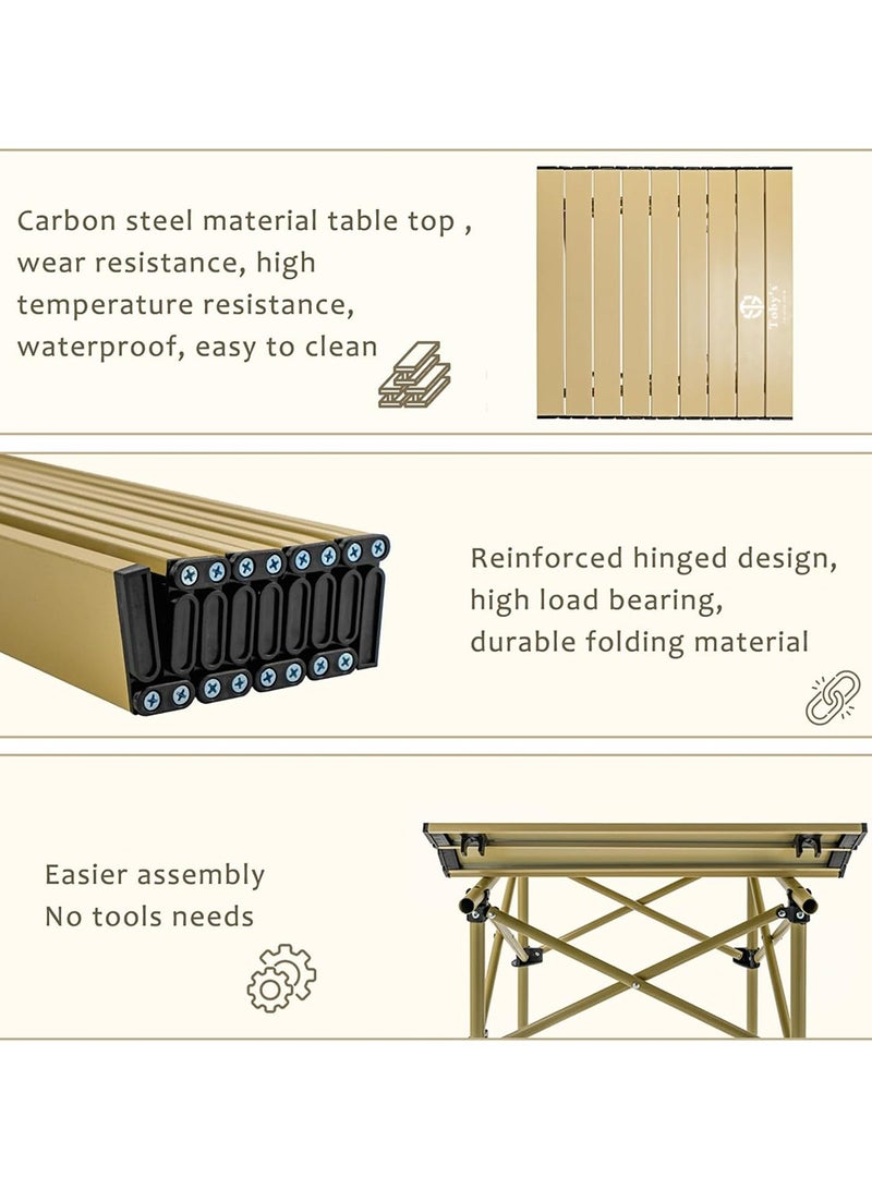 توبيز موقد توبّي المحمول 23800 واط من سبيكة مع إشعال بيزو وتصميم مقاوم للرياح + طاولة تخييم خفيفة قابلة للطي مع خاصية الطي السريع للرحلات الخارجية - Image 3
