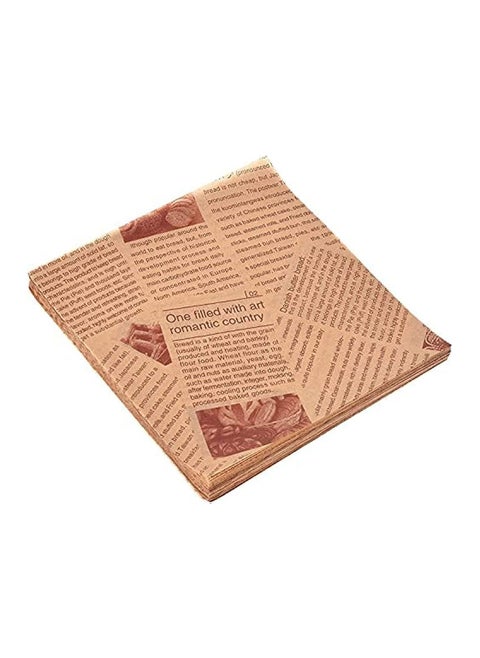 Parchment Paper,100 Sheets Food Wrap Papers Sandwich Burger Wrappers,Square Baking Parchments Non-Stick Wrapping Tissue 22x22 cm