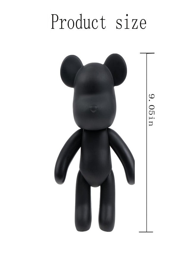 Coniuty Fluid Bear 9 inch Black Mold Figure for Painting and Home Decoration - Image 4