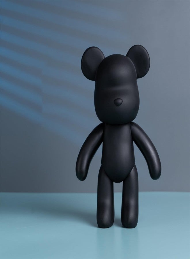 Coniuty Fluid Bear 9 inch Black Mold Figure for Painting and Home Decoration - Image 1