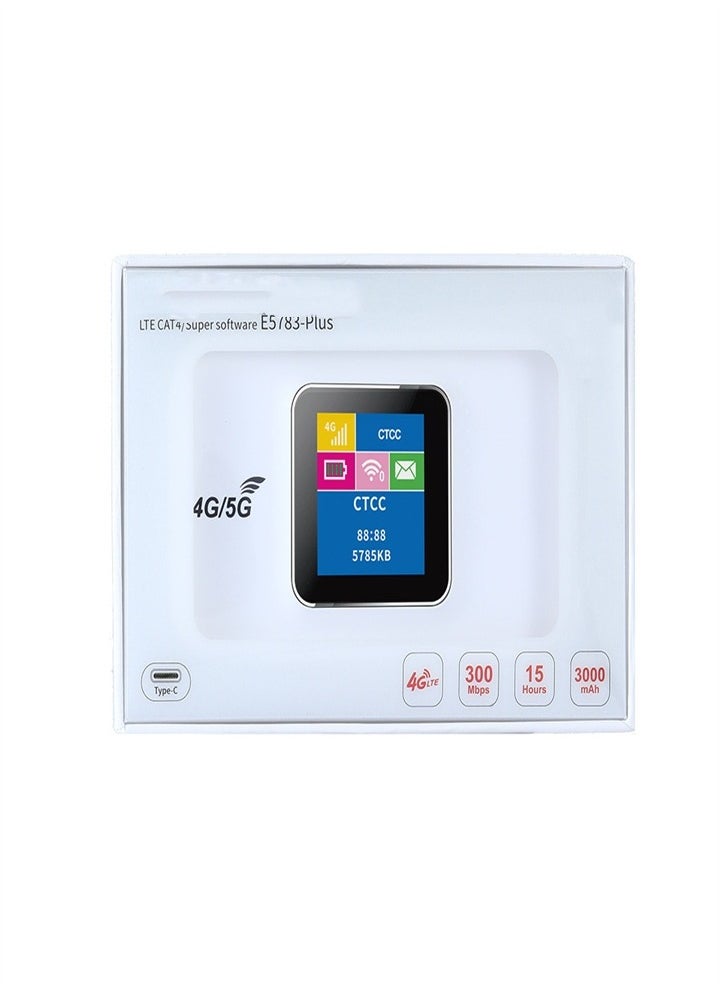 ماركة غير محددة - جهاز توجيه ذكي محمول 4G/5G، إصدار أوروبي E5783، شبكة لاسلكية ذكية 4G/5G، 300 ميجابايت في الثانية، بطاقة SIM قياسية، نقطة اتصال محمولة للشبكة، للاستخدام المنزلي والفندقي، مريح وعملي - Image 1