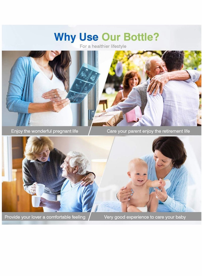 SYOSI Personal Bidet Sprayer for Kids Ass Washing, Pregnant Women Cleansing, Postpartum Clean, Handheld Travel Bidet with 500ML Water Capacity and Angled Nozzle Spray - Image 5