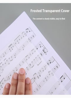 HUA JIE A4 Transparent Frosted Thickened File Folder with Double Strong Clips – PP Waterproof Dustproof Document Organizer  - Image 4