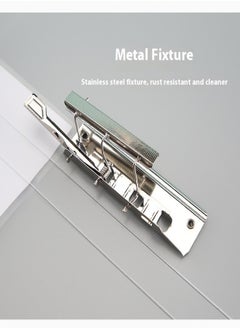 HUA JIE A4 Transparent Frosted Thickened File Folder with Double Strong Clips – PP Waterproof Dustproof Document Organizer  - Image 5