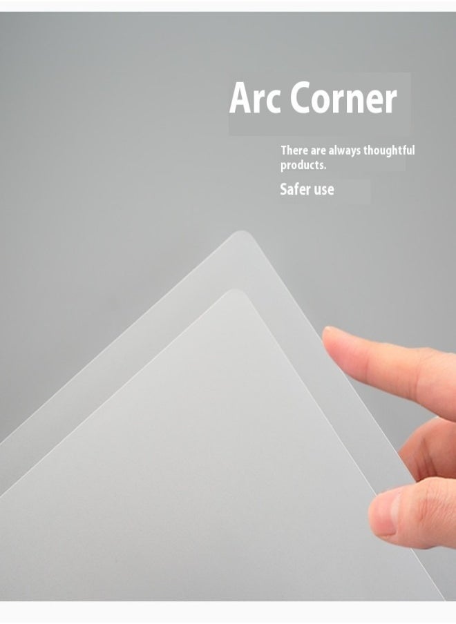 HUA JIE - A4 Transparent Frosted Thickened File Folder with Double Strong Clips – PP Waterproof Dustproof Document Organizer - Image 1