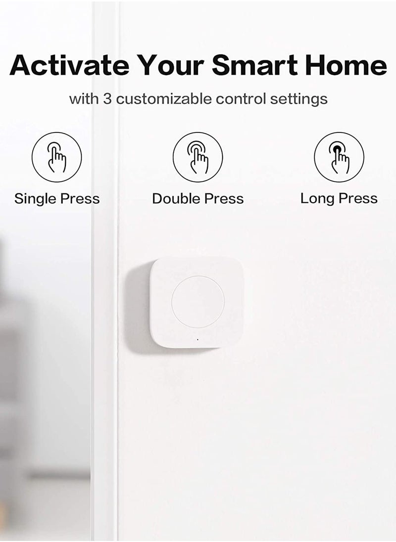 Aqara Aqara Wireless Mini Switch, Requires Aqara Hub, Zigbee Connection, Versatile 3-Way Control Button for Smart Home Devices, Compatible with Apple HomeKit  - Image 3