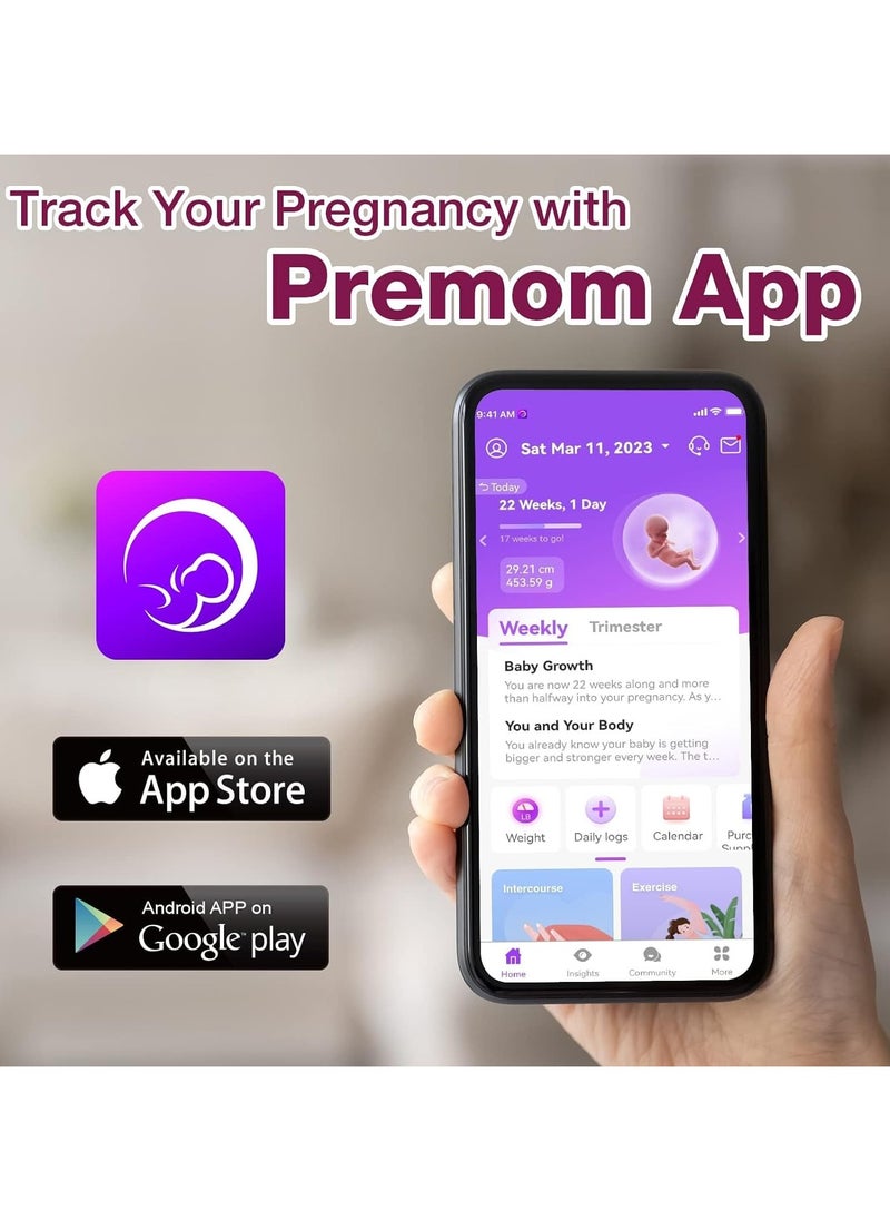Easy@Home - Easy@Home Pregnancy Test Strips Kit, Powered By Premom Ovulation Predictor Ios And Android App, 20 Hcg Tests - Image 1