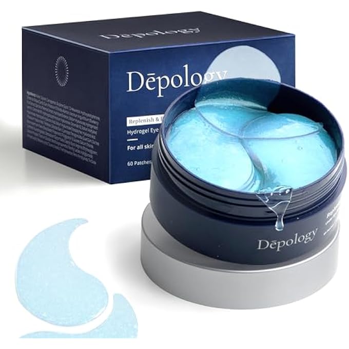 depology Replenish & Repair Under Eye Patches for Puffy Eyes, Wrinkles (60 Patches) | Hydrating with Ceramides and Hyaluronic Acid for All Skin Types | Botanical Extracts Eye Gel Pads 2.96 fl oz - Image 2