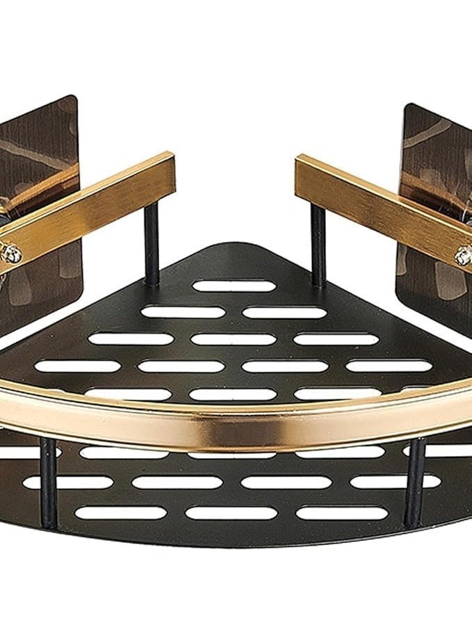Corner Shelf Bathroom Kitchen – Wall Mounted Metal Rack No Drill Waterproof Rust Resistant Organizer for Toiletries Spices Adhesive Shelf for Shower Storage Small Space - Image 3