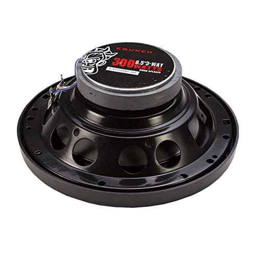 Crunch 300 Watts 6.5-Inch Coax Shallow 4 Ohms CS Speakers, Black | CS-65CXS - Image 2