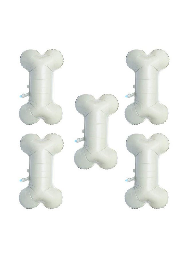 Toyvian Toyvian 5pcs Aluminum Foil Balloon Bone Shaped Decoration Balloon Toy for Dog Party Decor Supplies  - Image 1