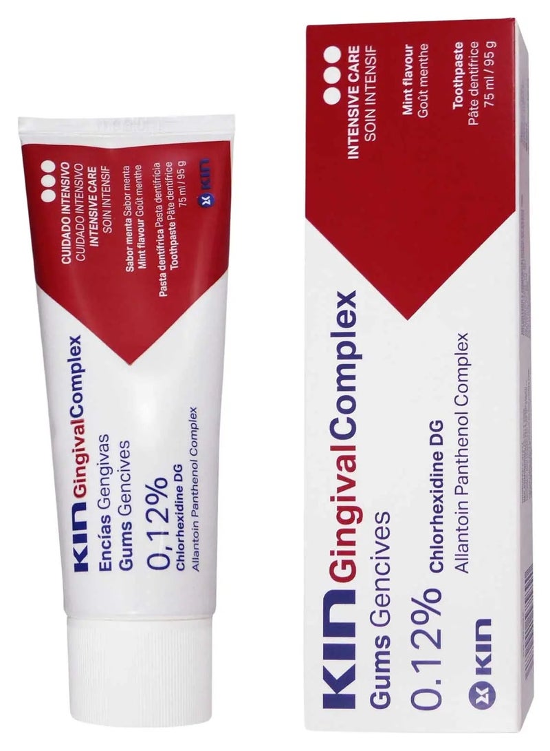KIN Gingival Complex Toothpaste With Chlorhexidine and Allantoin Panthenol 75ml - Image 1