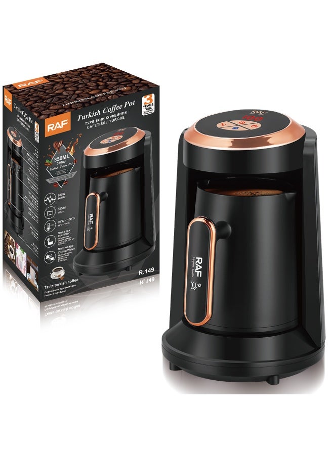 RAF Automatic Turkish Coffee Maker by RAF – Compact 350ML Electric Coffee Pot with Fast Boil System, Safe Ergonomic Handle, Stylish Design for Home, Dorm, and Office Coffee Preparation - Image 1