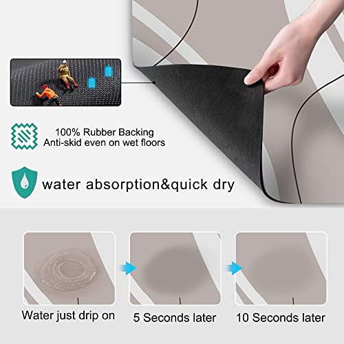Golener Thick Mat for Coffee Maker,Water Collection Coffee Mat，No-Slip Mats for Small Appliances - Coffee Makers, Blenders, Stand Mixers,Juice Machine,etc, 23"x15" - Image 2