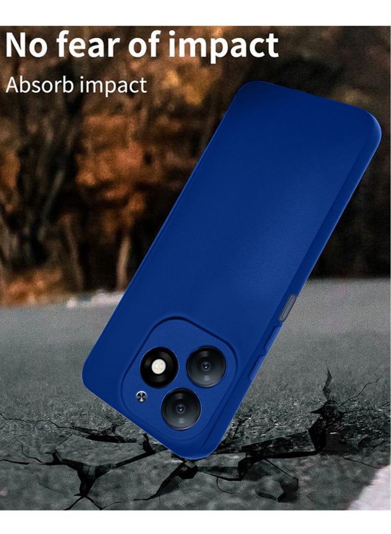 Techie جراب خلفي أنيق من السيليكون TPU لهاتف Tecno Spark 20C / Tecno Spark Go 2024 - تصميم نحيف وناعم - أزرق داكن - Image 2