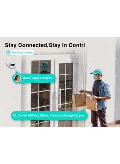 Botslab W302 Outdoor Dual-Lens Security Camera | 4MP QHD Resolution, 170° Ultra-Wide Angle, AI Person/Vehicle Detection, Full-Color Night Vision, IP66 Weatherproof, Dual-Band Wi-Fi  - Image 4